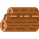 Log, wooden, wood, nature Sienna icon