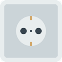 Socket, plugin, electrical, technology, Connection, electronics, Tools And Utensils LightGray icon
