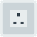 Connection, Socket, plugin, electrical, technology, electronics, Tools And Utensils LightGray icon