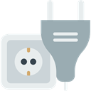 Connection, Socket, plug, plugin, electrical, technology, electronics, Tools And Utensils DarkGray icon