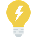 electricity, illumination, technology, electronics, Light bulb, Idea, invention SandyBrown icon