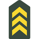 miscellaneous, Chevron, Military, Army DarkSlateGray icon