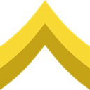 miscellaneous, Chevron, Military, Army Goldenrod icon