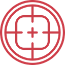 weapons, Seo And Web, Aim, Target, shooting, sniper IndianRed icon