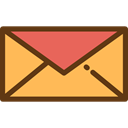 Email, envelope, Message, mail, Note, interface, Communications SandyBrown icon