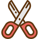 Tools And Utensils, Edit Tools, Handcraft, Cut, scissors, Cutting SaddleBrown icon