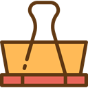 miscellaneous, Tools And Utensils, School Material, Office Material, Attachment, Paperclip, Clip, Clips SandyBrown icon