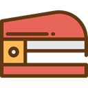 stapler, Tools And Utensils, School Material, Office Material, Ed SaddleBrown icon