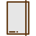 bookmark, Address book, miscellaneous, Notebook, Business, Agenda Gainsboro icon