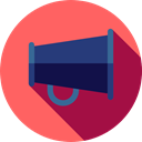 megaphone, loudspeaker, Seo And Web, shout, protest, announcer, Tools And Utensils Tomato icon