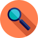 search, magnifying glass, zoom, detective, Loupe, Tools And Utensils, Seo And Web Coral icon