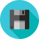 ui, technology, electronics, Diskette, Multimedia, save, Floppy disk, interface, Save File, Flash Disk MediumTurquoise icon