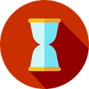 Hourglass, waiting, Tools And Utensils, Time And Date, Clock, time Firebrick icon