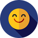 Face, happy, smiley, people, smile, Emoticon, smiling, Gestures, Smileys DarkSlateBlue icon
