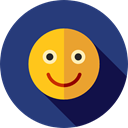 emoticons, Emoji, feelings, Smileys, happy DarkSlateBlue icon