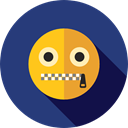 feelings, Smileys, secret, emoticons, Emoji DarkSlateBlue icon