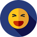 happy, emoticons, Emoji, feelings, Smileys DarkSlateBlue icon