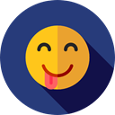 Embarrassed, emoticons, Emoji, feelings, Smileys DarkSlateBlue icon