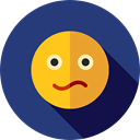 Confused, emoticons, Emoji, feelings, Smileys DarkSlateBlue icon