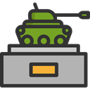 weapons, Tanks, Art And Design, transportation, transport, war, Military, Army, Tank DarkSlateGray icon