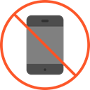 phone, forbidden, mobile phone, Prohibited, prohibition, Signaling, No Phone Black icon