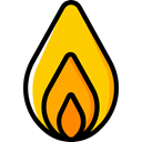 Flame, nature, Burning, danger, fire, education, Element Black icon