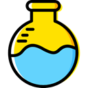science, education, Chemistry, flask, chemical, Test Tube, Flasks LightSkyBlue icon