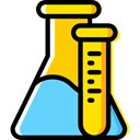 chemical, laboratory, Test Tube, Flasks, education, Chemistry, flask Black icon