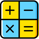 maths, Calculating, Technological, Sings, calculator, education, technology LightSkyBlue icon