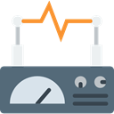 miscellaneous, electricity, signal, education, Line Chart DimGray icon