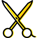 Cut, scissors, miscellaneous, Cutting, Beauty, Tools And Utensils, Handcraft, Construction And Tools Black icon