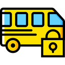 Automobile, Public transport, transportation, transport, vehicle, Bus Gold icon