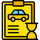 diagnostic, garage, Car Repair, notepad, Car, repair, transportation Gold icon