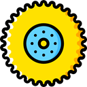 truck, transport, tractor, Tire, wheel, wheels, repair, transportation, drive Gold icon