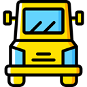vehicle, Automobile, Delivery Truck, Cargo Truck, Delivery, transportation, truck, transport Gold icon