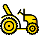 Farm, Automobile, engine, transportation, transport, vehicle, tractor Black icon