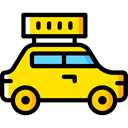 transport, vehicle, taxi, Automobile, Car, transportation Black icon