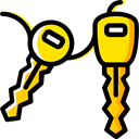 car key, Keys, Car, transportation, cars Black icon