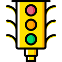 Stop Signal, transportation, Road sign, buildings, Signaling, stop, light, Business, Traffic light Black icon