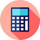 education, calculate, buttons, finances, tool, calculator, Business LightPink icon