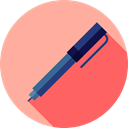 Office Material, education, writing, Tools And Utensils, School Material, pencil, Pen, miscellaneous LightPink icon