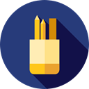 Edit Tools, education, writing, pencil case, School Material, Office Material DarkSlateBlue icon