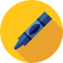 Crayon, Tools And Utensils, Crayons, write, Draw, education Gold icon