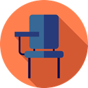 studying, High School, Desk Chair, education, student Coral icon