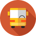 Automobile, Public transport, transportation, transport, vehicle, school bus Chocolate icon