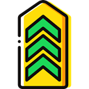 miscellaneous, Chevron, Military, Army Black icon