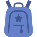 education, travel, Backpack, luggage, baggage, Bags SteelBlue icon