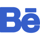 Behance, logotype, Logos, Brands And Logotypes, Logo, social media, social network RoyalBlue icon