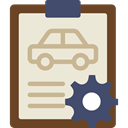 notepad, Car, repair, transportation, diagnostic, garage, Car Repair AntiqueWhite icon