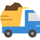 transportation, truck, transport, vehicle, Automobile, dump truck SteelBlue icon